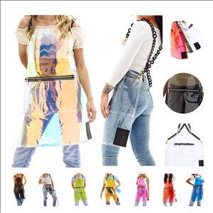 Transparent TPU Apron With Chain Straps